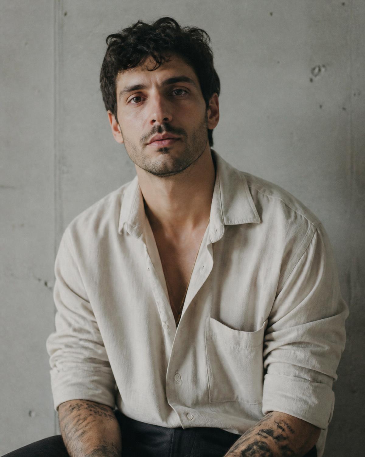 Portrait of Danilo in the studio